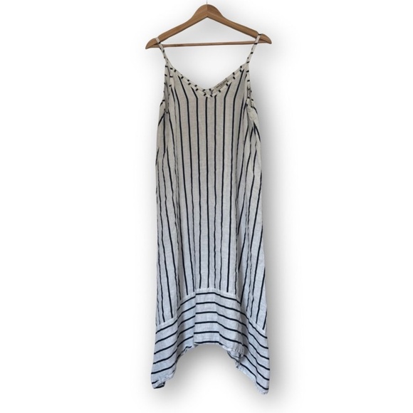Terzo Millennio Striped Slip Dress Made in Italy Size Medium - Picture 1 of 3